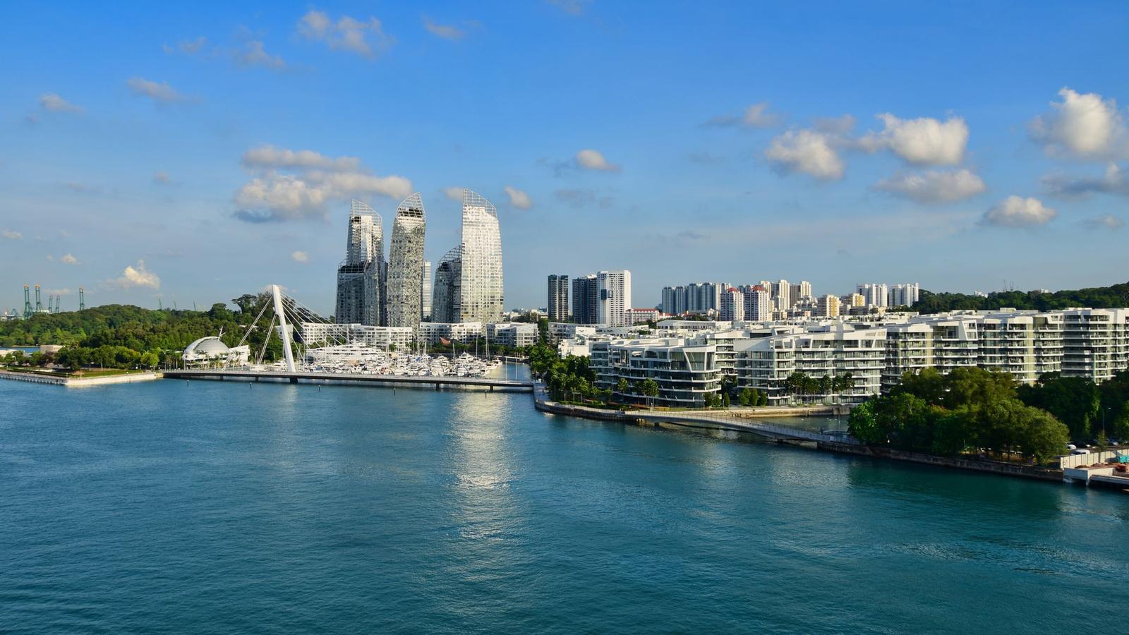 River and Skyscrapers in Singapore