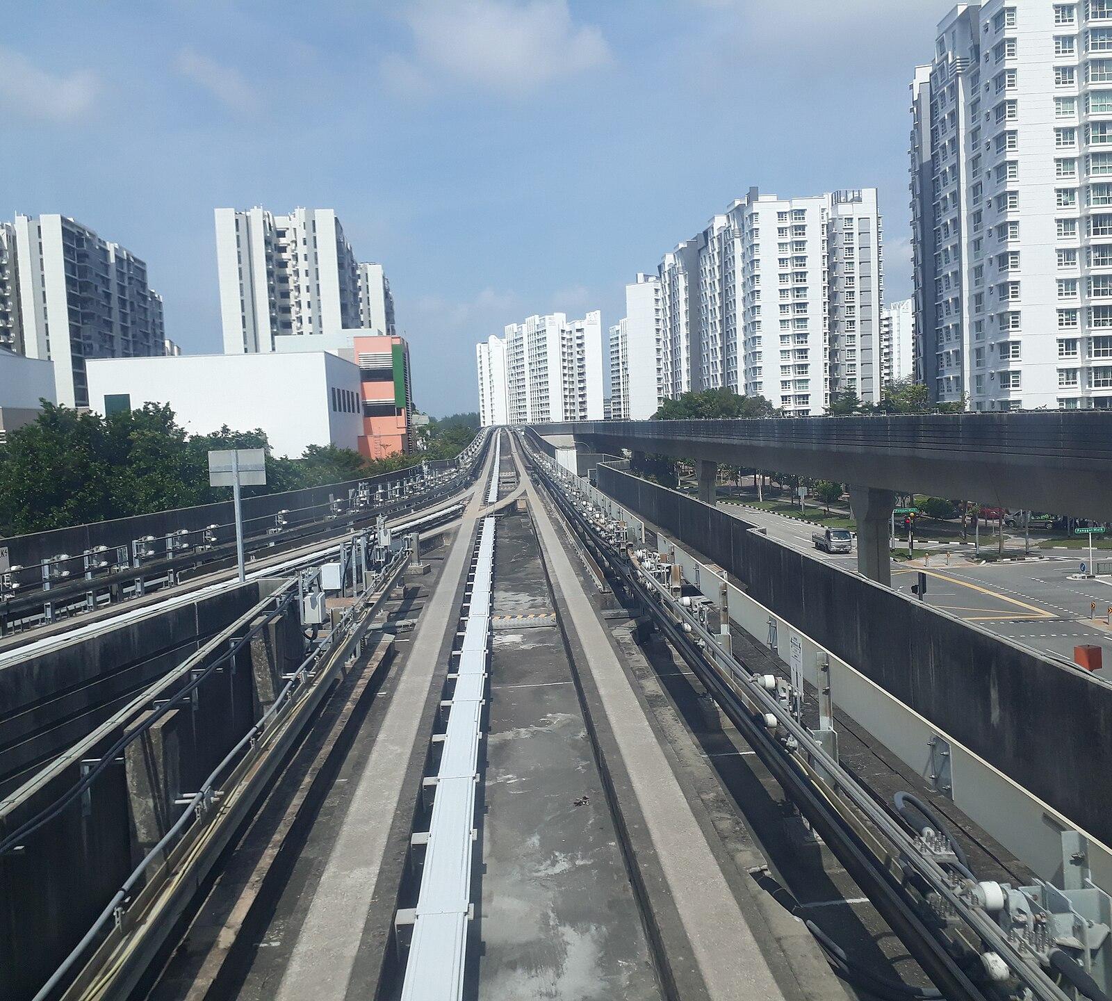 Punggol LRT tracks